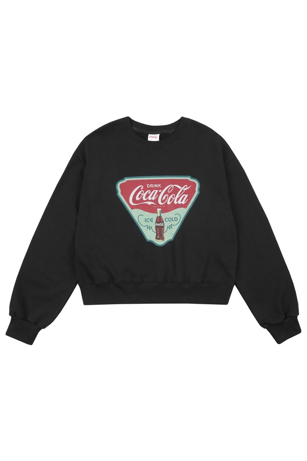 Coca-Cola - 스웻셔츠 - 코카-콜라 : Basic sweatshirt 블랙