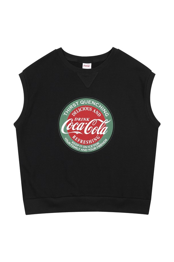 Coca-Cola - 민소매티셔츠 - 코카-콜라 : Coca-Cola circle vest 블랙