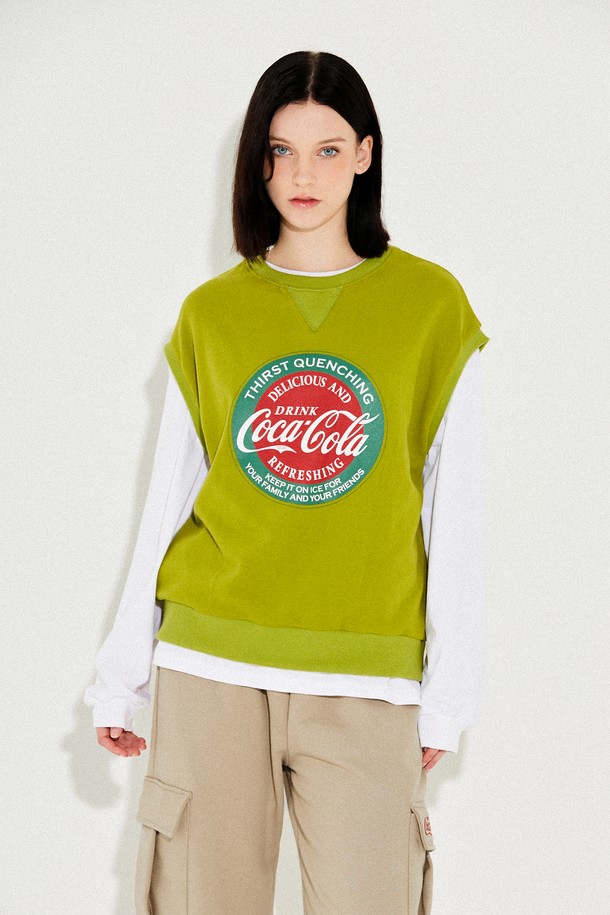 Coca-Cola - 민소매티셔츠 - 코카-콜라 : Coca-Cola circle vest 그린