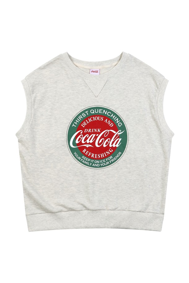 Coca-Cola - 민소매티셔츠 - 코카-콜라 : Coca-Cola circle vest 오트밀