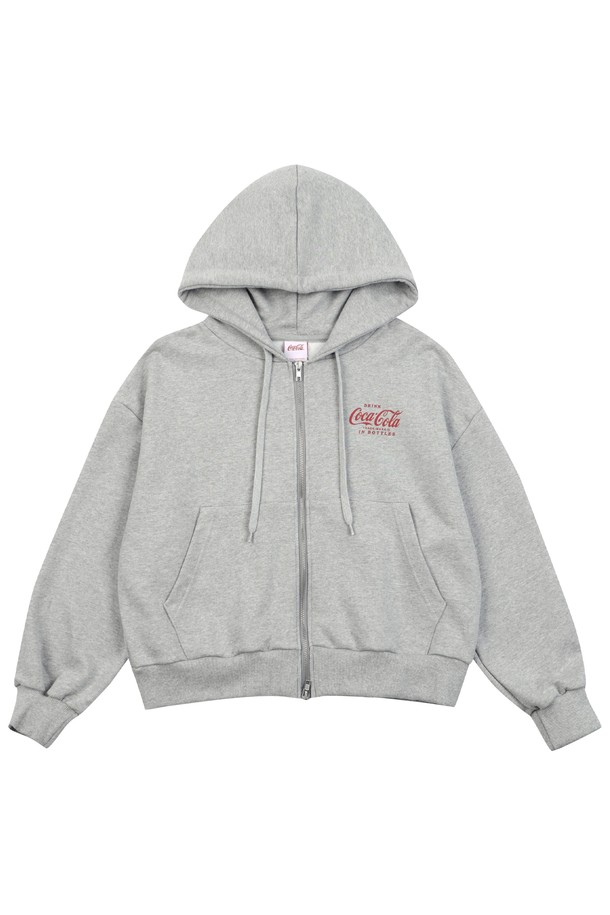 Coca-Cola - 후디 - 코카-콜라 : Logo hoodie zip-up 멜란지그레이