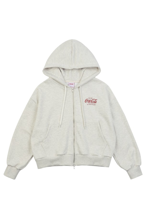 Coca-Cola - 후디 - 코카-콜라 : Logo hoodie zip-up 오트밀