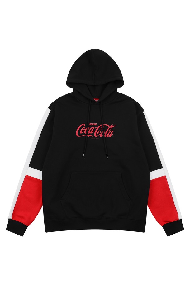 Coca-Cola - 후디 - 코카-콜라 : Colorblock Hoodie 블랙