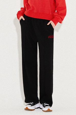 코카-콜라 : Pin tuck wide pants 블랙