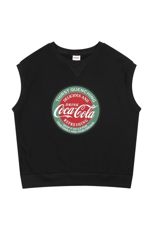 코카-콜라 : Coca-Cola circle vest 블랙