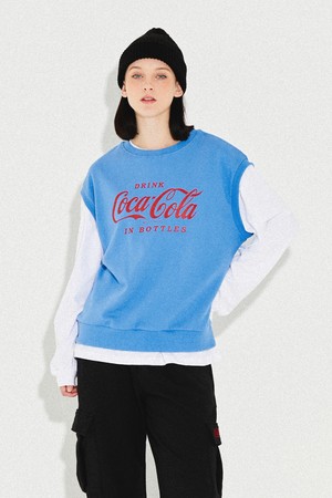 코카-콜라 : Coca-Cola logo vest 블루