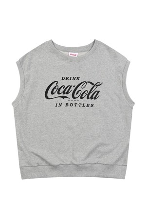 코카-콜라 : Coca-Cola logo vest 멜란지그레이