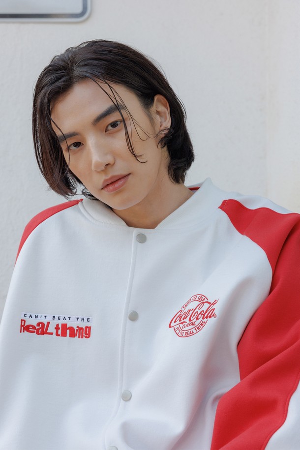 Coca-Cola - 블루종/점퍼 - 코카-콜라 : Real Thing Stadium Jacket 레드