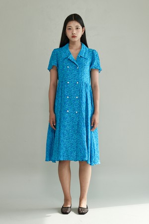 Molies Vintage Dress - Silky Blue