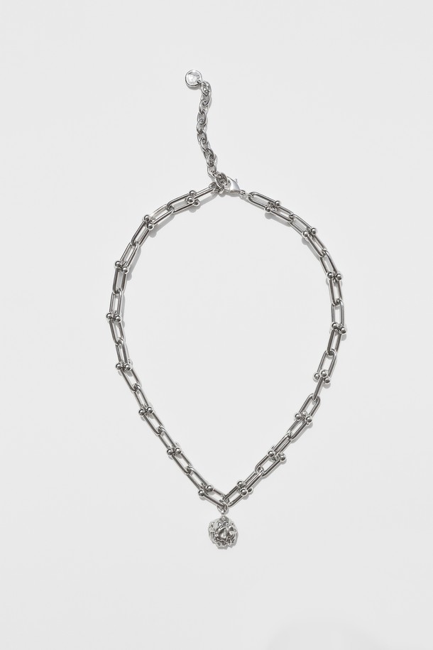 VERRYTASTE - 목걸이 - Crease Ball Hoof Chain Necklace