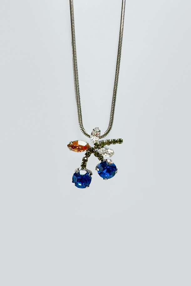 VERRYTASTE - 목걸이 - Cherry Necklace - Blue