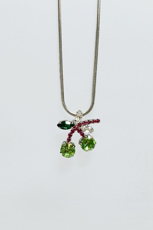 Cherry Necklace - Green