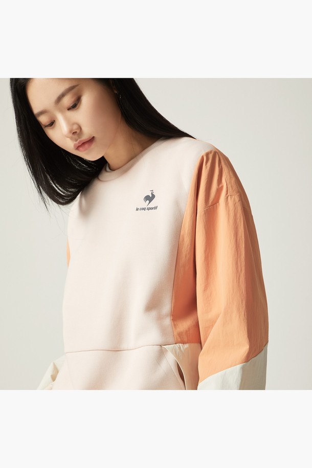 LE COQ SPORTIF - 긴팔티셔츠 - AGA 하이브리드 맨투맨 (QN323GFS95)