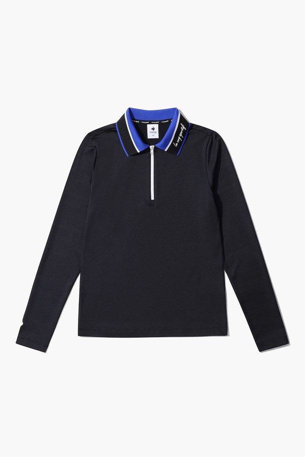 le coq sportif golf - 긴팔 티셔츠 / 후디 - 여성 카라 포인트 베이직 티셔츠 (GO122LTL23)