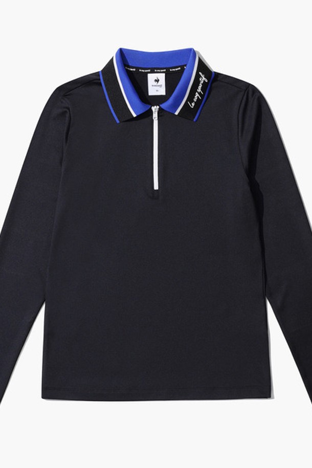 le coq sportif golf - 긴팔 티셔츠 / 후디 - 여성 카라 포인트 베이직 티셔츠 (GO122LTL23)