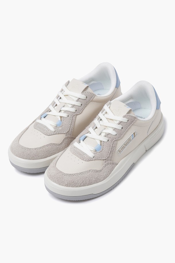 le coq sportif - 스니커즈 - 르 코트 컵솔 베이지(QO323LCU81)