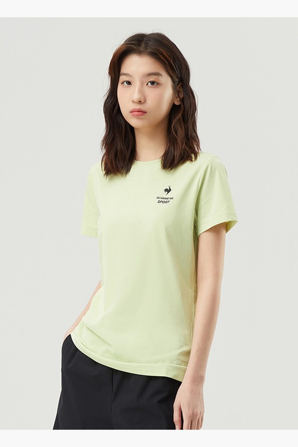 LE COQ SPORTIF - 반소매 티셔츠 - 유니 듀얼플렉스 반팔티 그린(QP123GRS22)