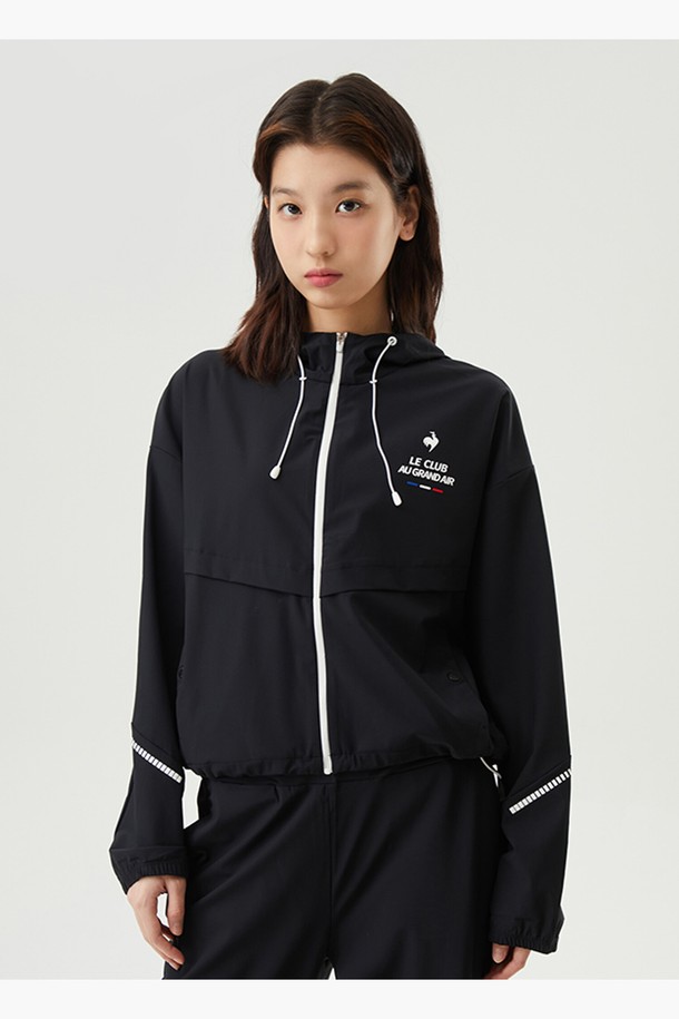 le coq sportif - 자켓 - AGA 여성 트리코트 숏자켓 블랙(QP122GFT21)