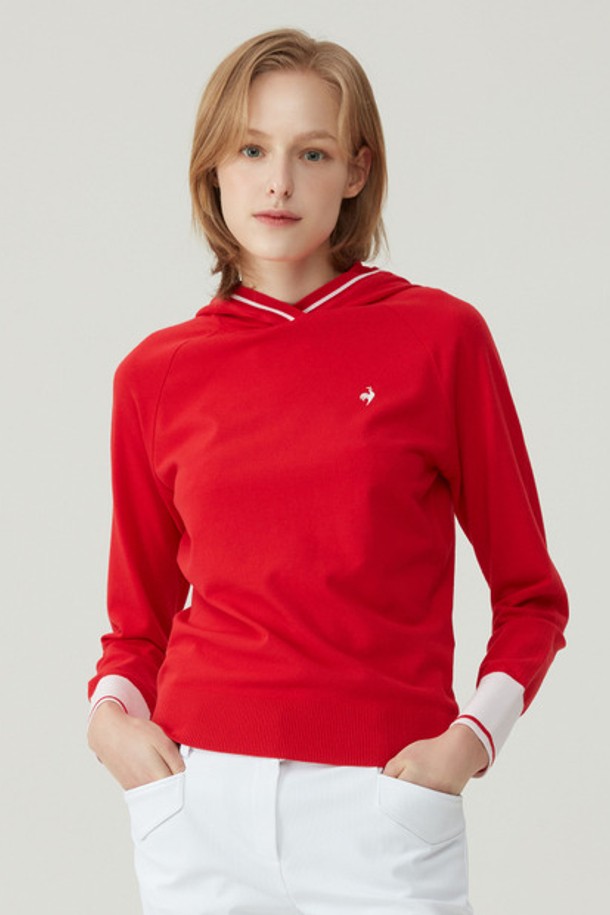 le coq sportif golf - 긴팔티셔츠 - 여성 후드 레글런 스웨터 (GP122LKP22)