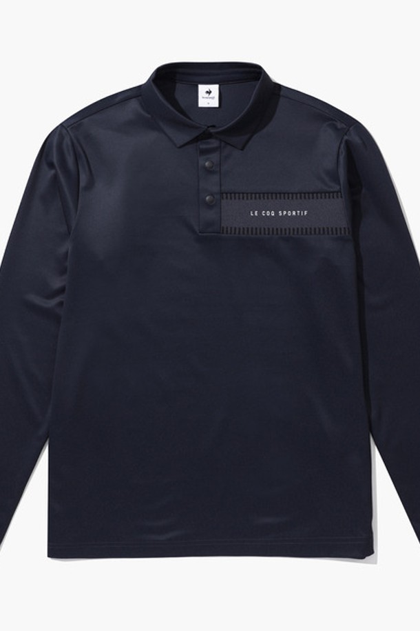 le coq sportif golf - 긴팔티셔츠 - 남성 인터록 pk 제원단에리 티셔츠 (GP121MTL12)