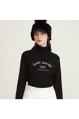 여성 하이넥 라인포인트 스웨터 (GO422LKPO5)
