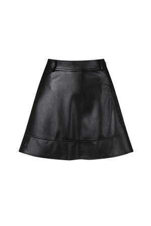 여성 레더 플레어 스커트 (DO32WFSK95)