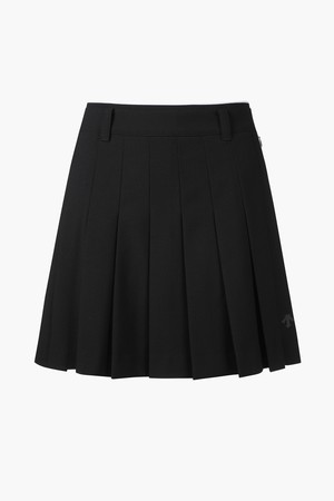 여성 밴드 디테일 플리츠 스커트 (DO32WFSK93)