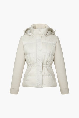 여성 니트 하이브리드 중힙기장 다운 (DO42WFKOO2)