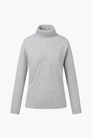 여성 믹스 조직 하이넥 니트 (DO41WFKPO1)