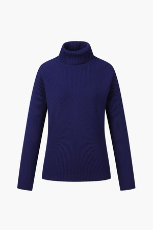 여성 믹스 조직 하이넥 니트 (DO41WFKPO1)