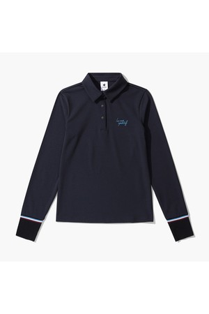 여성 소매 립포인트 티셔츠 (GO322LTL82)