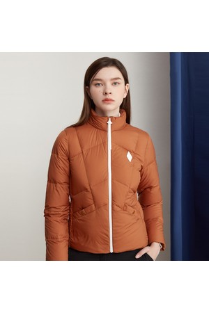 여성 풀집업 하이넥 경량 다운점퍼 (GO422LDJO1)