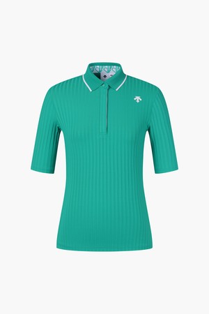 여성 골지 5부 반팔 티셔츠 (DO32WFTS71)