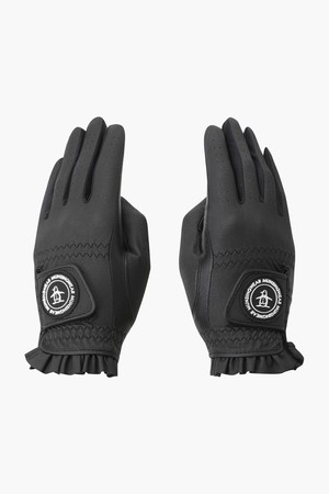 [먼싱웨어] 여성 반양피 골프 장갑 (양손) 블랙(MP122LGL11)_BLACK-a