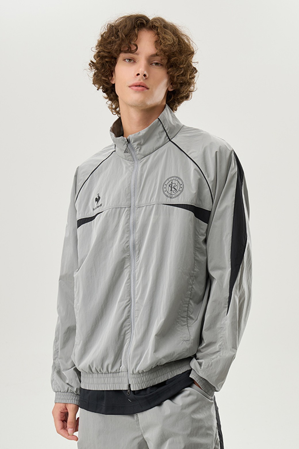 르꼬끄] 풋볼 레플리카 홑겹 자켓 실버