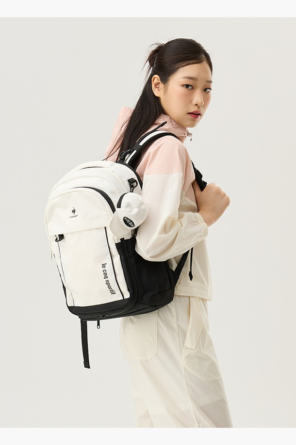 le coq sportif - 백팩 - (23L) ATOZ AIR 미니 백팩 - 크림(QQ123ABP12)