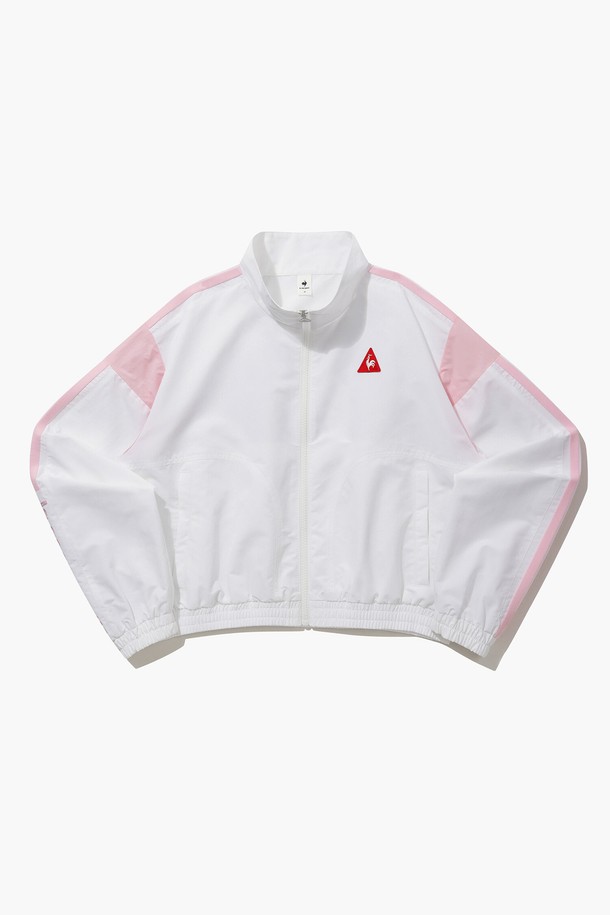 LE COQ SPORTIF - 자켓 - 우먼스 선데이 크롭 자켓 - 화이트(QQ122LJK35)