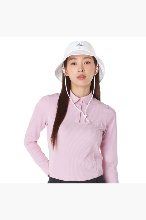 le coq sportif golf - 긴소매 티셔츠 - 여성 골조직 믹스 제원단 에리 티셔츠 (GP322LTL81)