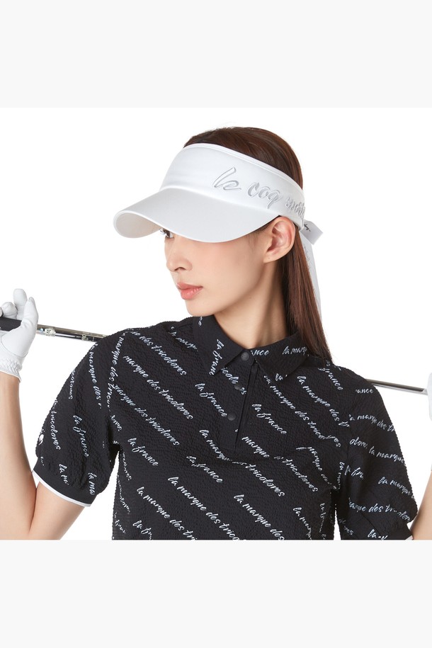 le coq sportif golf - 모자 - 여성 리본 선바이저 (GP322LSV81)