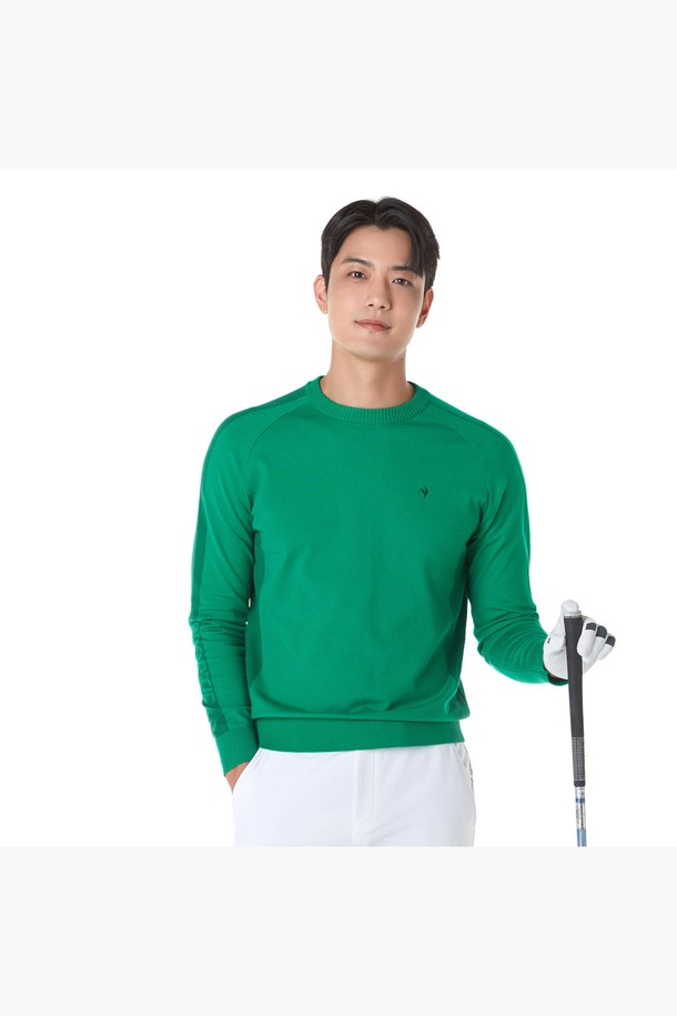 le coq sportif golf - 베스트/가디건 - 남성 라인 라글란 스웨터 (GP321MKP91)