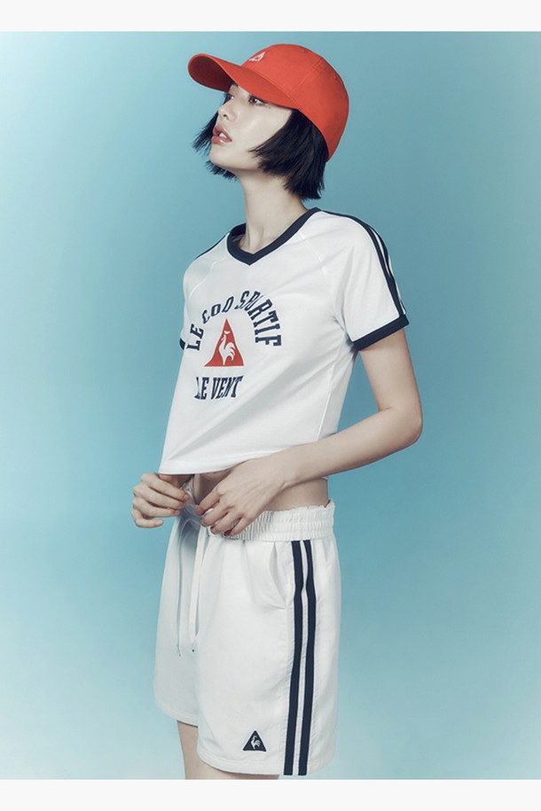 le coq sportif - 쇼트팬츠 - 선데이 숏팬츠 - 화이트(QQ123LHP36)