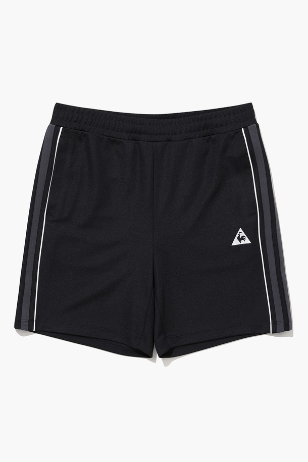 le coq sportif - 쇼트팬츠 - 선데이 파이핑 트랙 숏팬츠 - 블랙(QQ123LHP22)