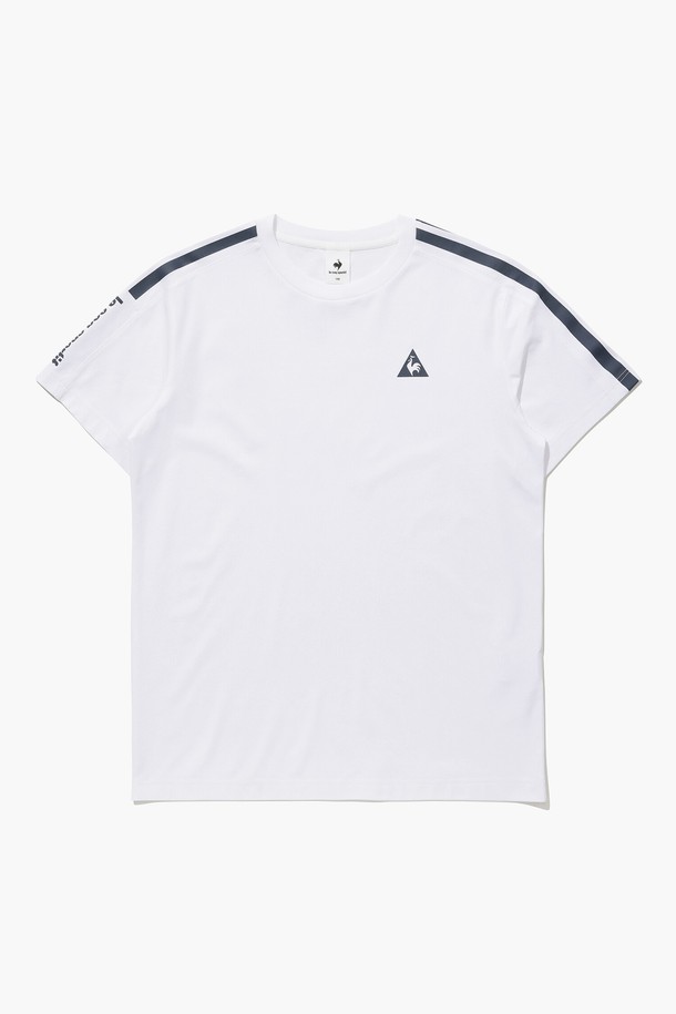 le coq sportif - 반소매 티셔츠 - 선데이 듀얼플렉스 반팔티 - 화이트(QQ123LRS35)