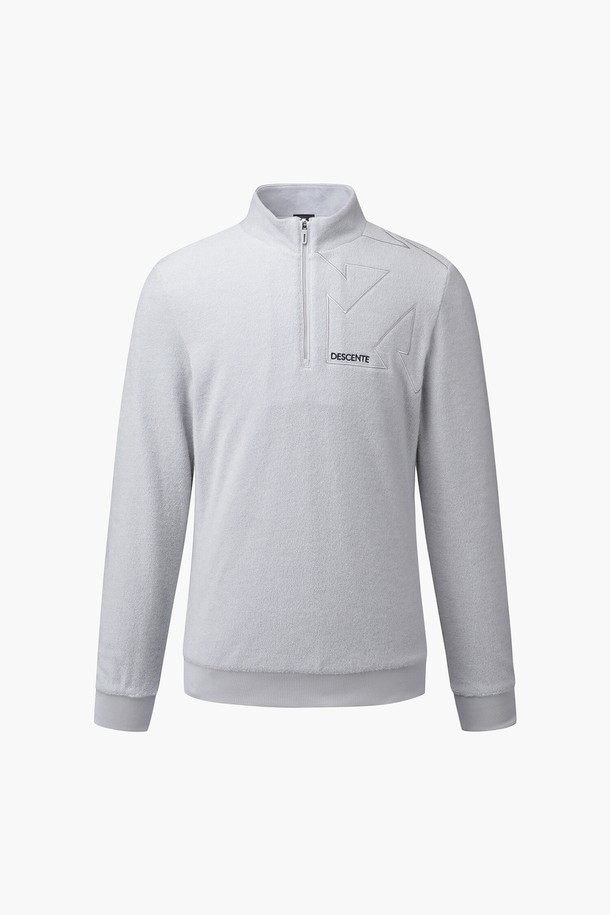 DESCENTE GOLF - 긴팔티셔츠 - 남성 테크울 하프집업 방풍 티셔츠 (DP41MFTLO5)