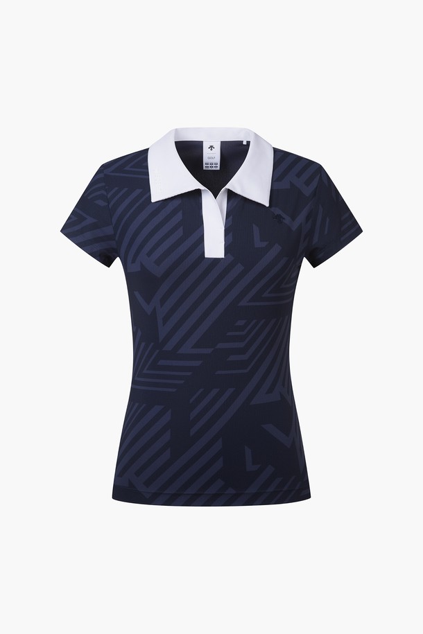여성 골프웨어 브랜드의 스포티한 반팔 티셔츠입니다. 와이드 카라 디자인으로 얼굴을 더욱 작아 보이게 하며, 시원한 냉감 기능을 갖춰 여름철에도 쾌적하게 착용 가능합니다. 데상트 스피릿 로고 패턴이 돋보이며, 폴리에스터와 폴리우레탄 혼방 소재로 제작되어 활동성을 높였습니다. LGYG, NAVG 두 가지 색상으로 출시되었으며, 골프룩을 위한 완벽한 선택입니다.
