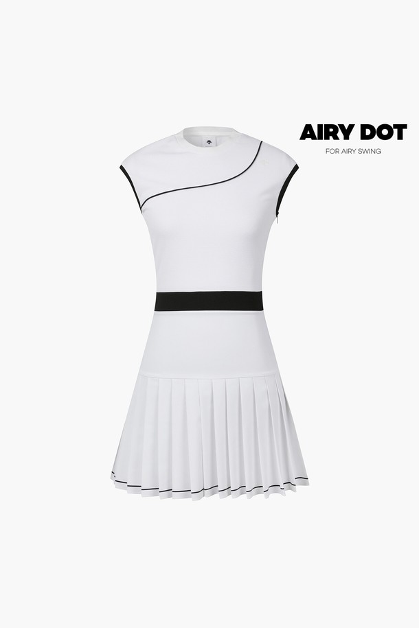 여성 하이넥 하이브리드 원피스 (DP22WFOP51)는 스포티한 스타일과 미니멀한 디자인이 돋보이는 여름 원피스입니다. 부드러운 촉감의 폴리에스터, 면, 폴리우레탄 혼방 소재로 제작되어 흡습속건 및 냉감 기능을 제공합니다. A라인 플리츠 스커트와 민소매 디자인으로 활동성을 높였으며, 하이넥과 무지 패턴이 세련된 느낌을 더합니다. 휴가룩 또는 러닝룩으로 활용하기 좋으며, 레귤러핏으로 편안하게 착용 가능합니다. BLKG, BWTG 두 가지 색상으로 만나보세요.
