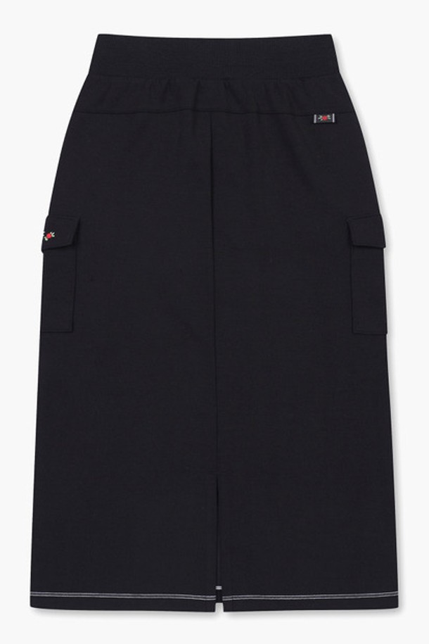le coq sportif - 스커트 - 여성 더블텐션 카고 스커트 블랙(QP322OSK71)