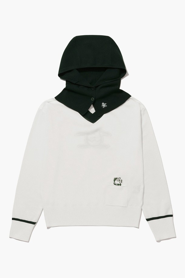 여성 바라클라바 스웨터 화이트(MQ122LSW15)는 부드러운 촉감의 레이온, 폴리에스터 혼방 소재로 제작된 겨울용 바라클라바 디자인 스웨터입니다. 후드 네크라인과 긴소매, 크롭 기장의 레귤러핏으로 스포티하면서도 캐주얼한 스타일을 연출합니다. 무지 패턴에 배색 디테일이 더해져 포인트를 주며, 골프 및 일상에서 활용하기 좋습니다. 두꺼운 두께감으로 따뜻함을 유지하면서도 세련된 룩을 완성합니다.
