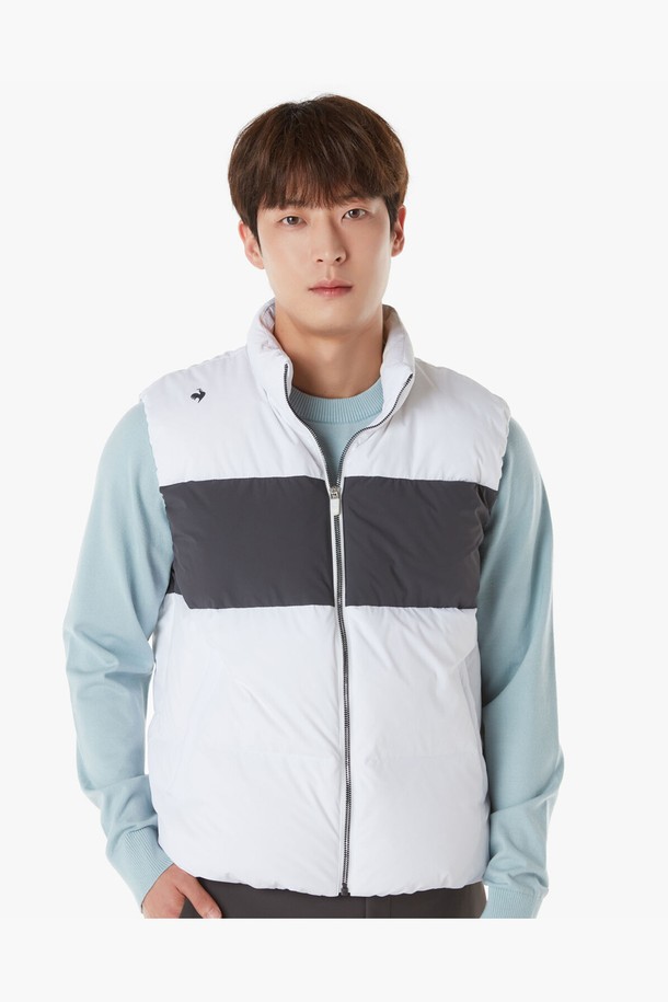 le coq sportif golf - 베스트 - 남성 보더 다운 베스트 (GP421MWVO2)