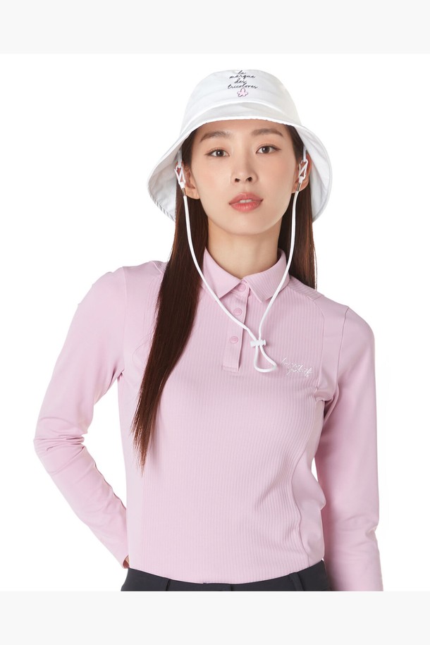 le coq sportif golf - 긴소매 티셔츠 - 여성 골조직 믹스 제원단 에리 티셔츠 (GP322LTL81)